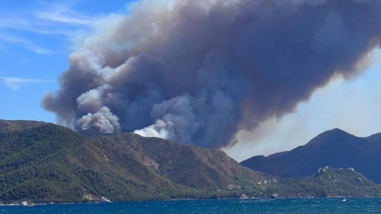 Marmaris'te orman yangını