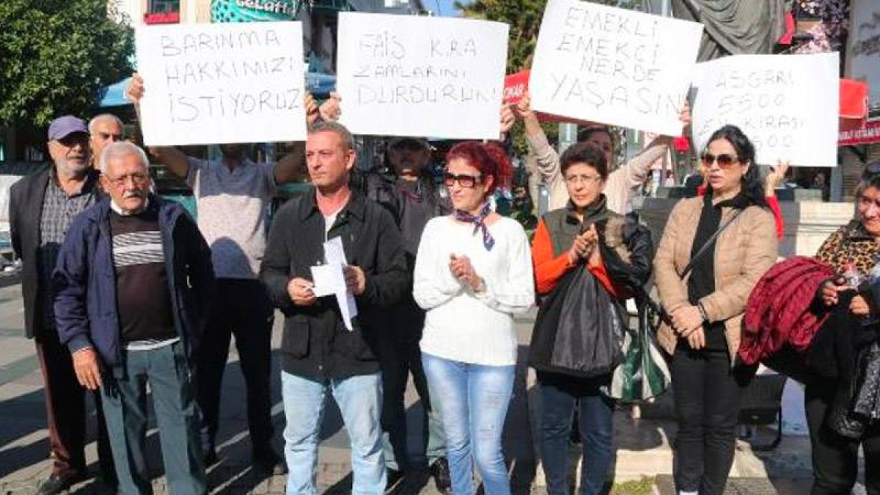 Yüksek kiraları protesto ettiler: Kirazedelerin devlet tarafından korunup kollanmasını istiyoruz