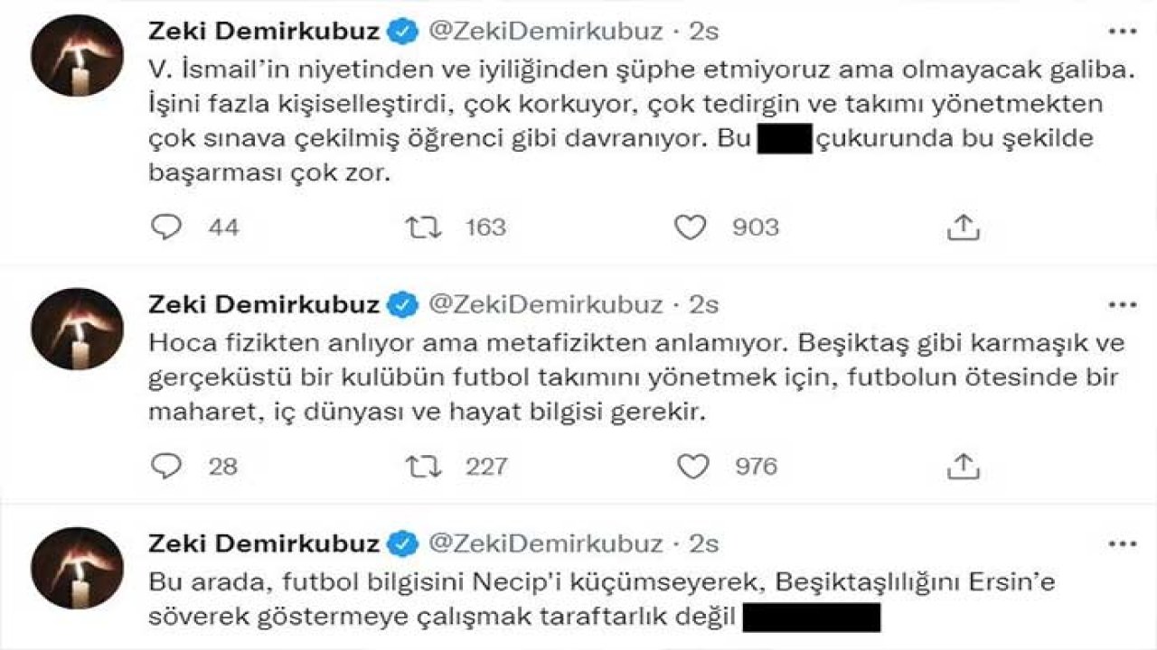 Zeki Demirkubuz’un “metafizik”li Valerien Ismael Paylaşımı